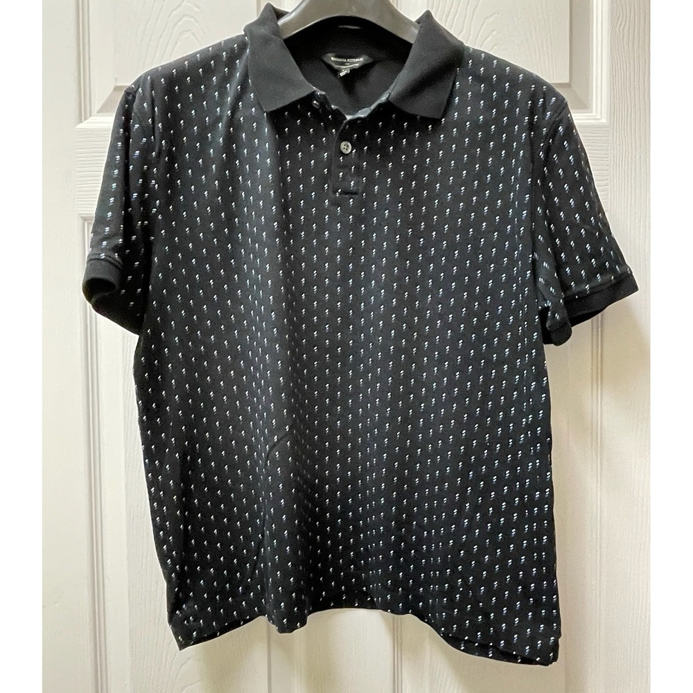 Banana Republic Men's Large Navy Deluxe Touch Performance Cotton Polo